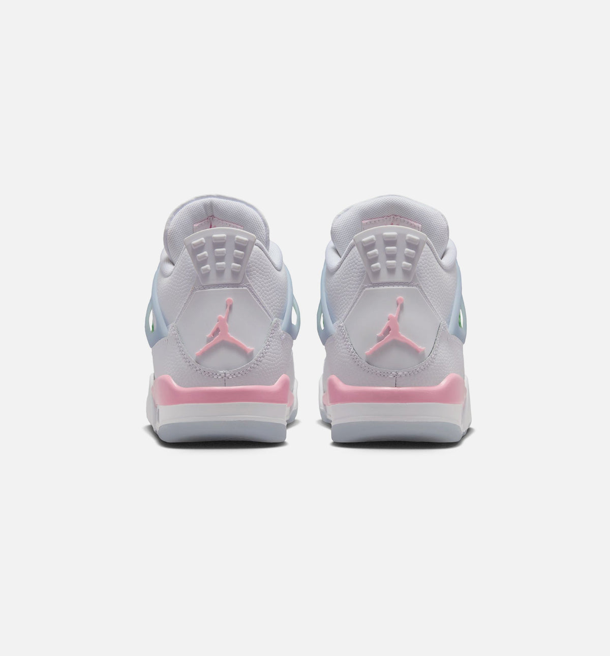 Air Jordan 4 Retro Medium Soft Pink | Grade School Lifestyle Shoe | White/Medium Soft Pink/Half Blue