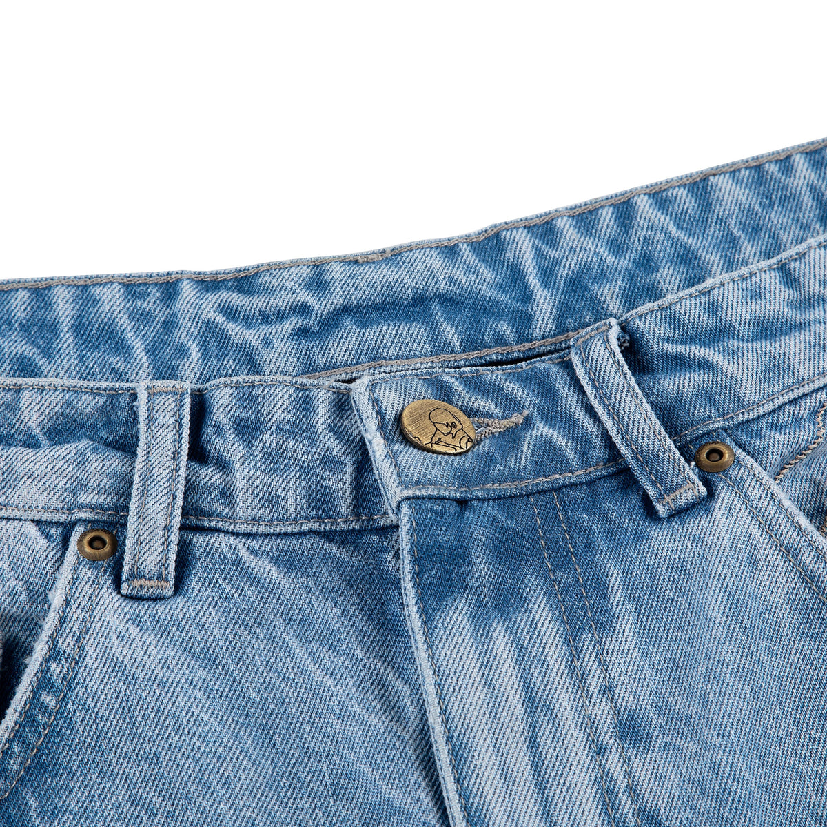 "yasmin v3" Jorts blue updated fit