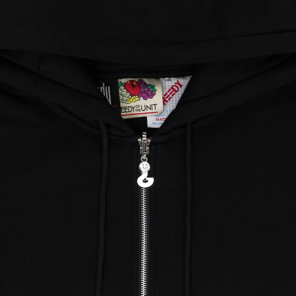 MULTI TAG BLACK HOODIE