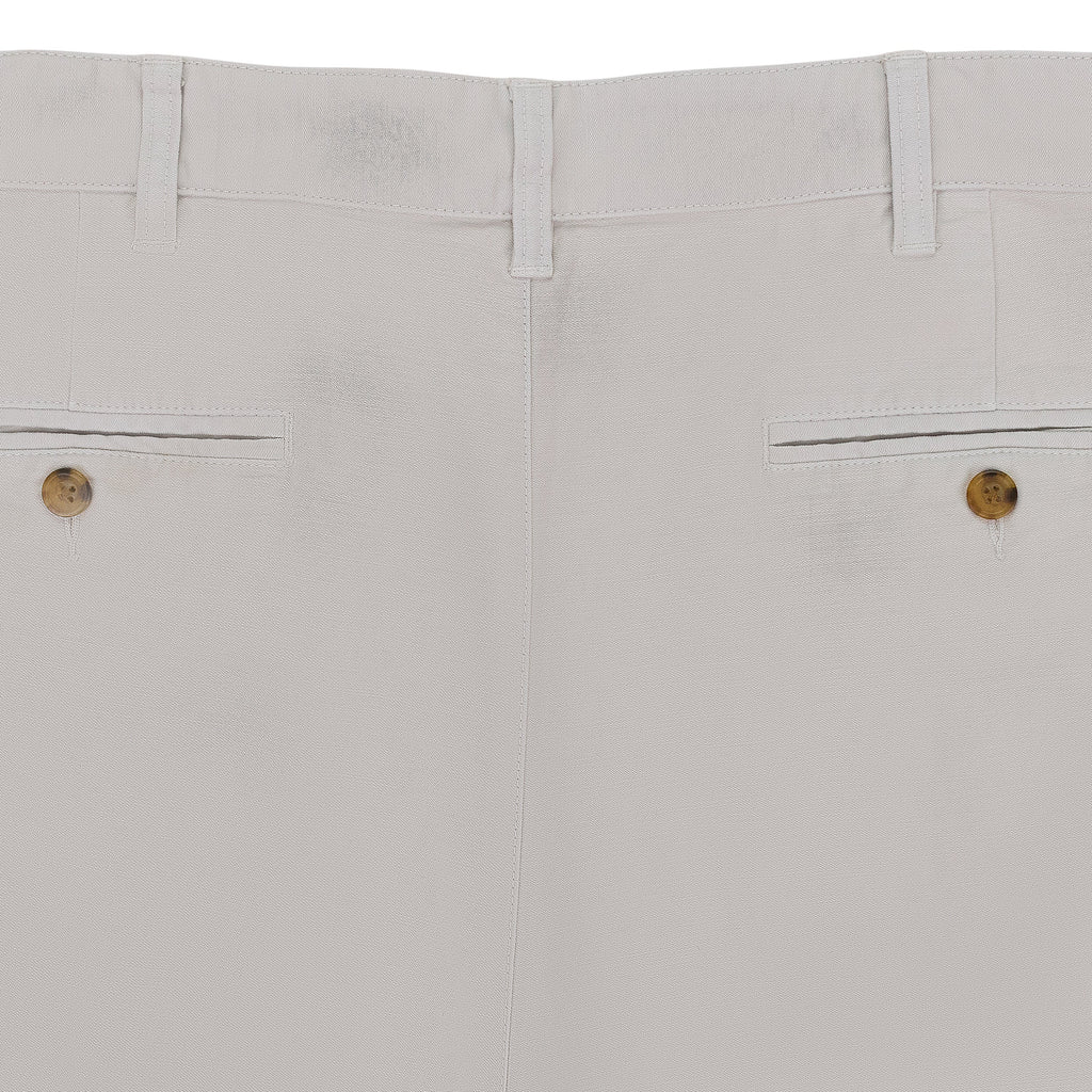 OFF-WHITE DOUBLE PLEATED TROUSERS
