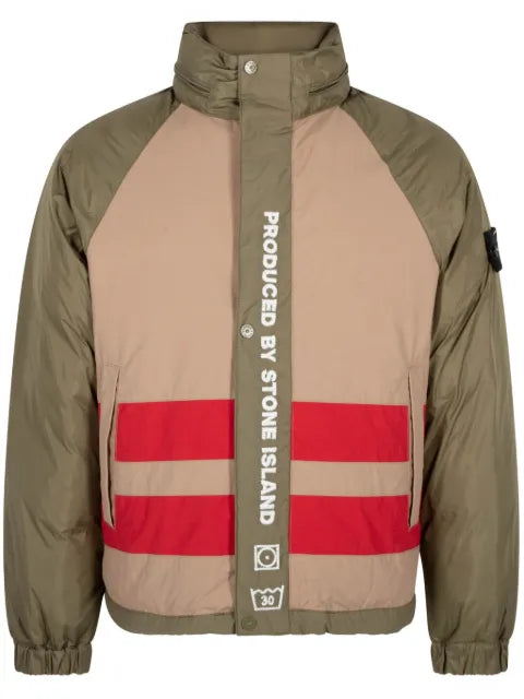 Supreme x Stone Island reversible "Olive" down jacket
