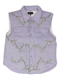 Who Decides War embroidered gilet