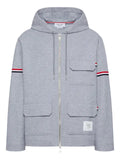Thom Browne double face tech twill oversized parka with armbands