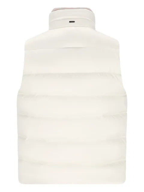 Herno striped quilted down gilet
