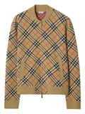 Burberry Check cotton wool bomber jacket