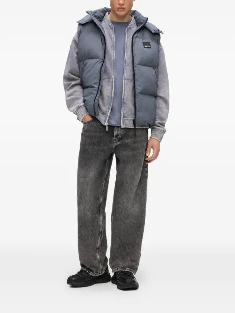 Karl Lagerfeld Jeans hooded puffer vest