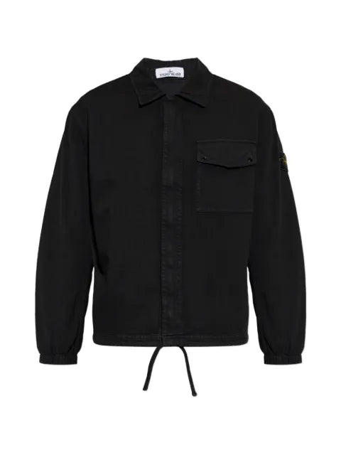 Stone Island organic panama cotton "old" effect overshirt
