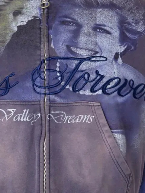 Vale Forever Queen zip-up hoodie