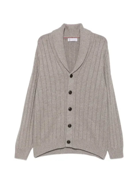 Brunello Cucinelli cashmere ribbed cardigan