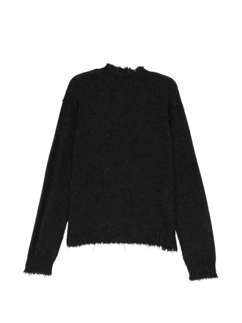 Uma Wang distressed-effect long-sleeve sweater