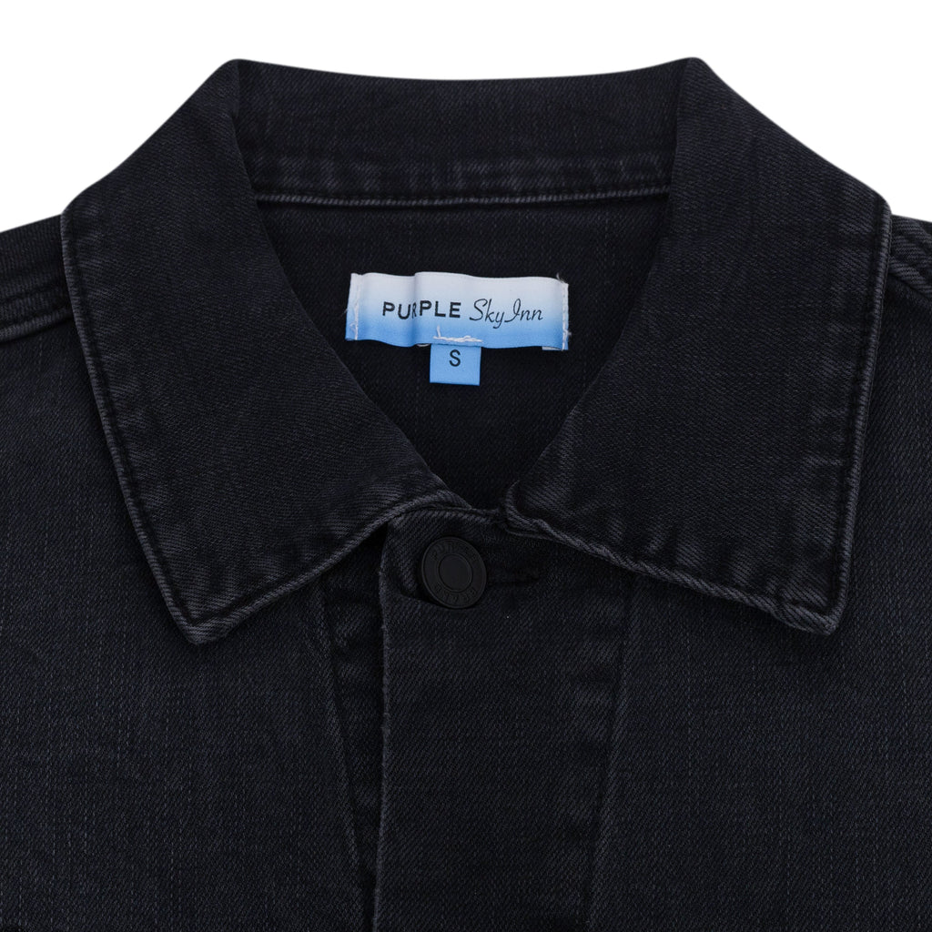 Black Purple x Blue Sky Denim Jacket