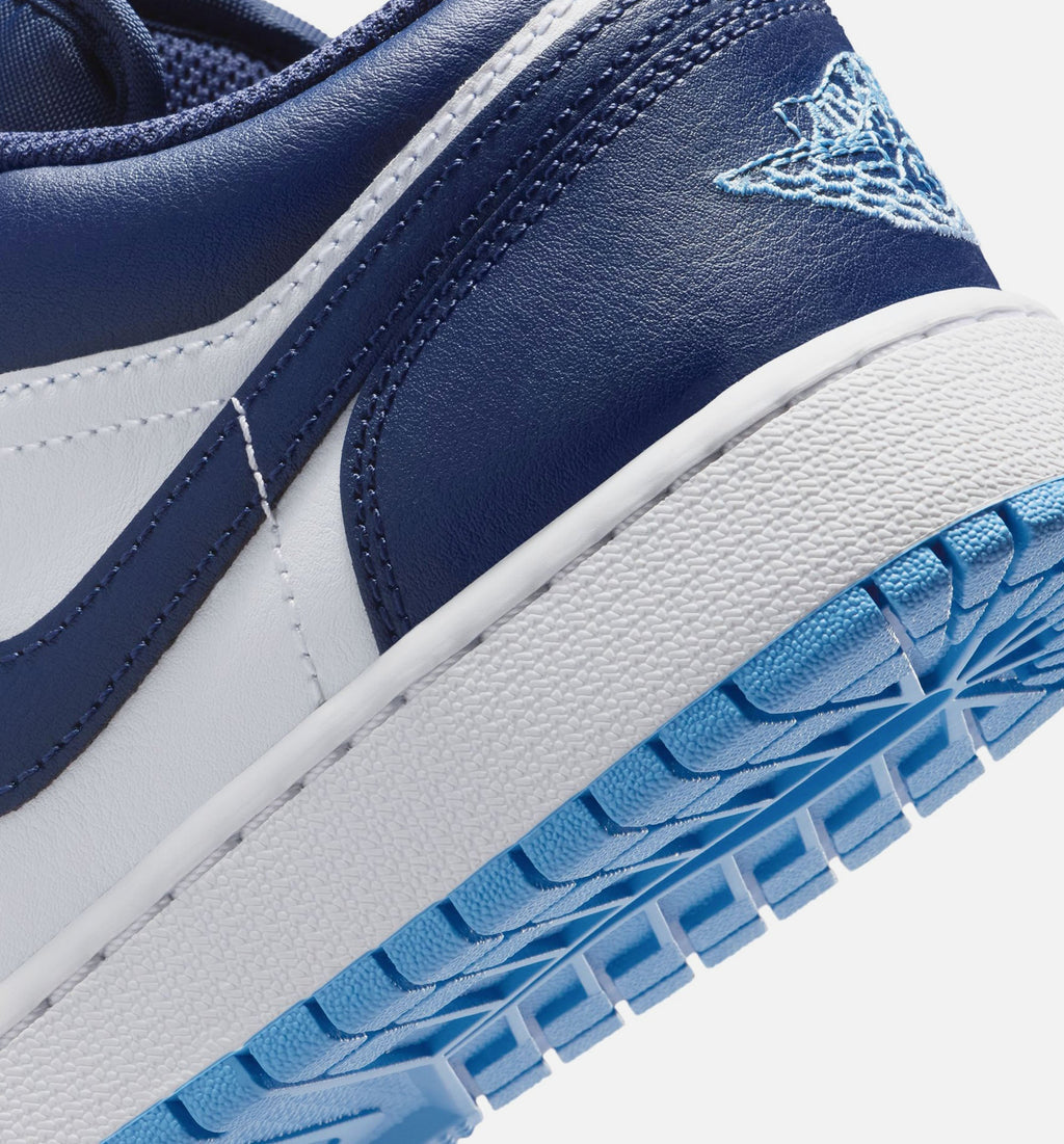 Air Jordan 1 Low Grade School - Midnight Navy/University Blue/White