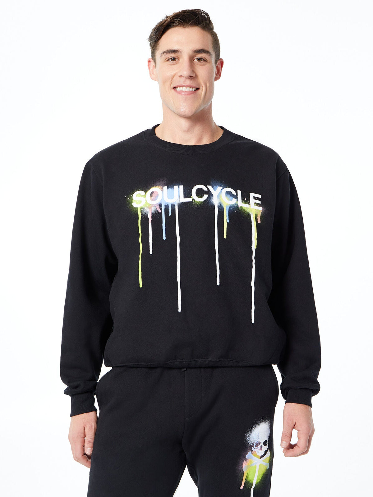 DEREK CREWNECK BLACK DRIP