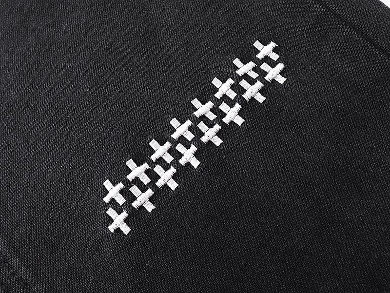 Ksubi Black Slim Tapered Graphic Jeans
