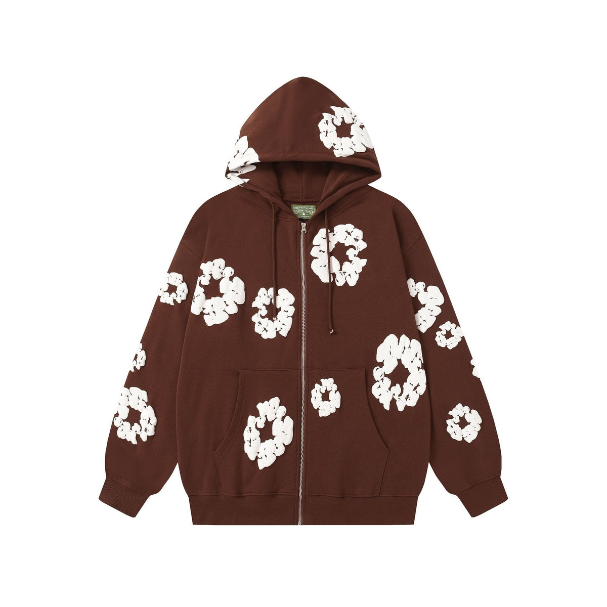DENIM TEARS Floral Zip Hoodie