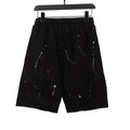 Chrome Hearts Ink-Splashed Shorts Black