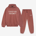 FW24 Fraternity Heavy Hoodie / Pants / Set - Coral