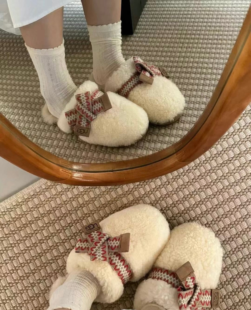 UGG Autumn/Winter Wool Slippers