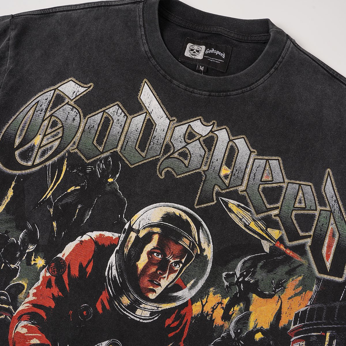 Godspeed Astronaut Sun-Eye Graphic T-Shirt