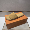 Louis Vuitton Men's Tan Monogram Slide Sandals
