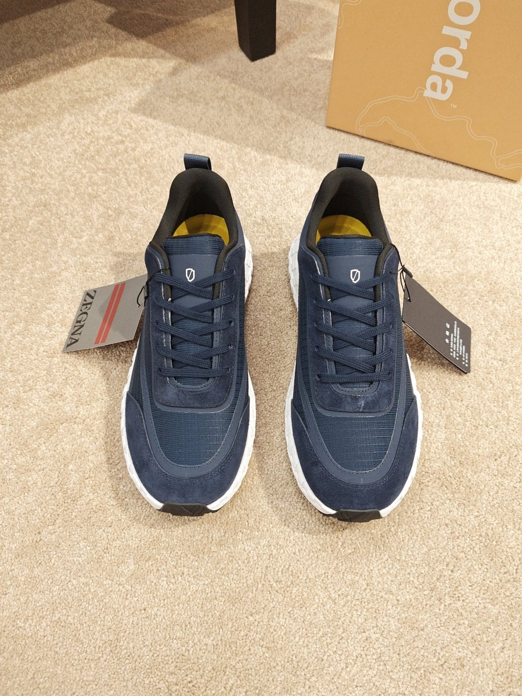 ZEGNA Paneled Low-Top Sneakers
