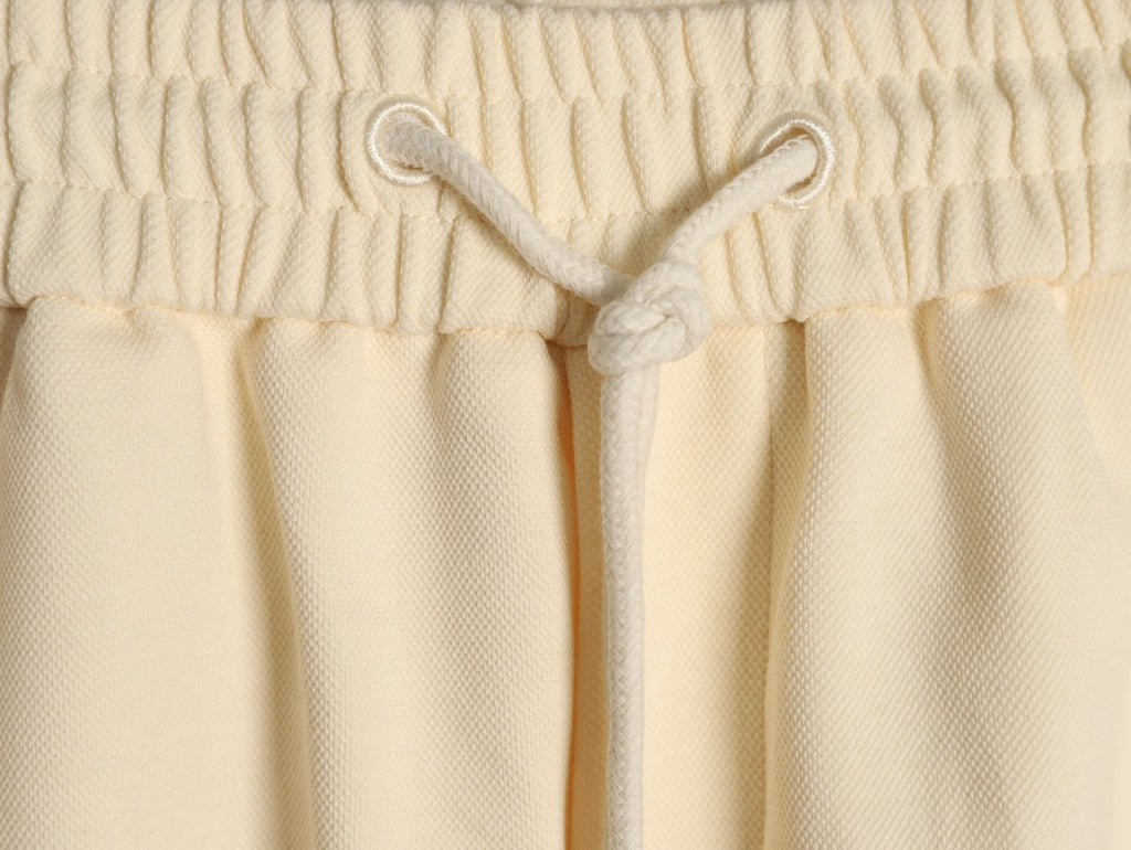 Louis Vuitton Dual-Logo Drawstring Shorts - Cream